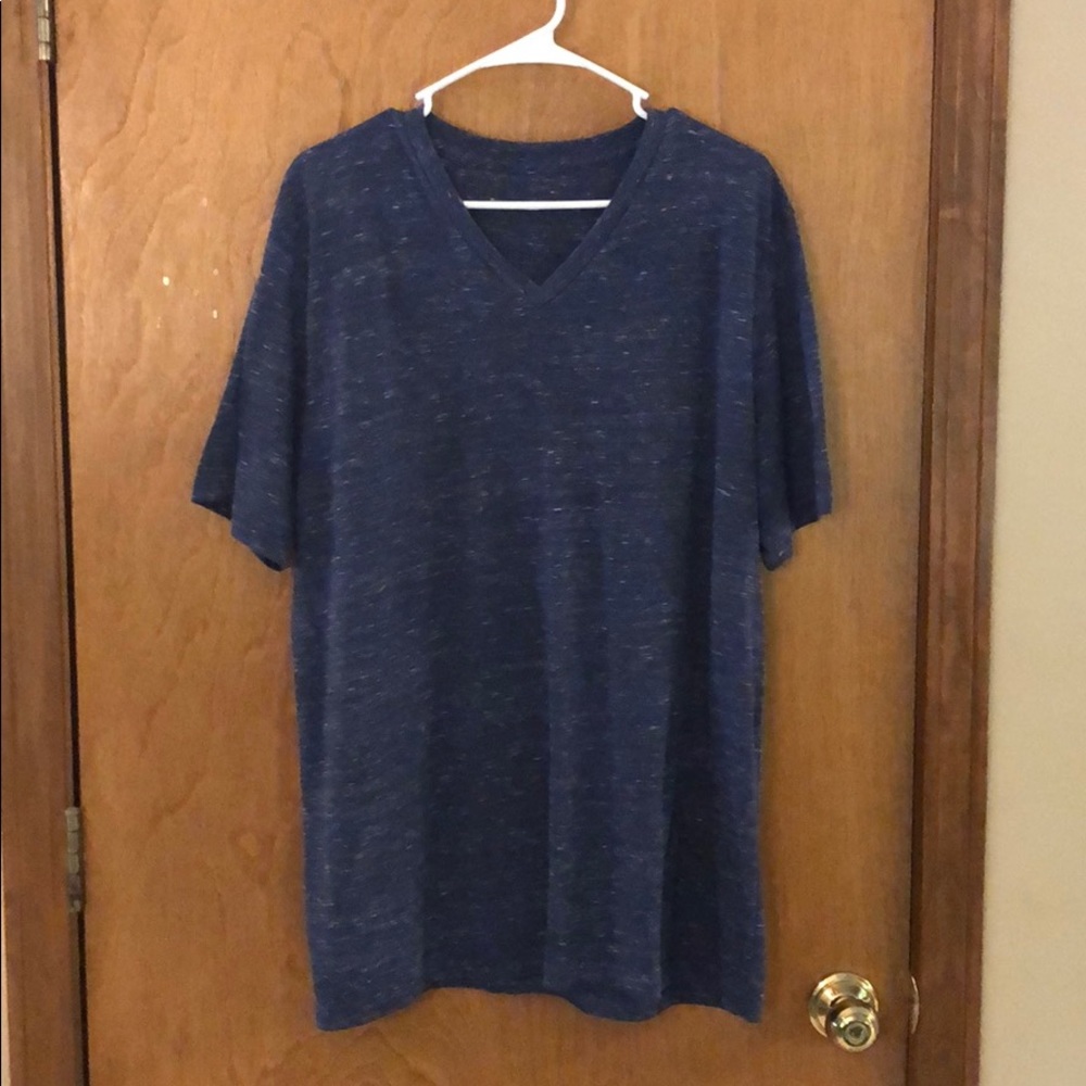 Blue v-neck